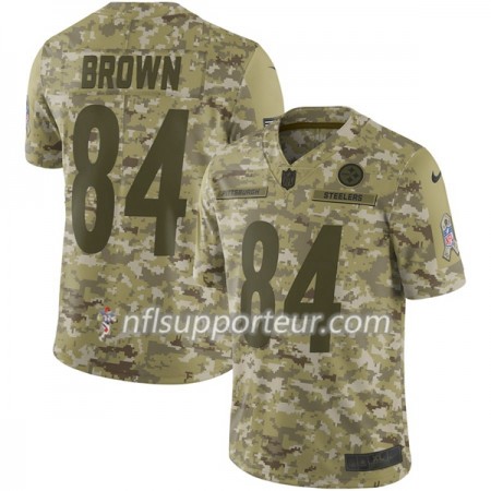 Maillot Homme Pittsburgh Steelers BROWN 84 Nike Salute to Service
